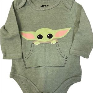 2 Baby Yoda Official  Star Wars Onesies 0-3 months